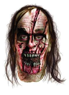 The Walking Dead Zombie Man Split Head Deluxe Latex Adult Costume Mask 