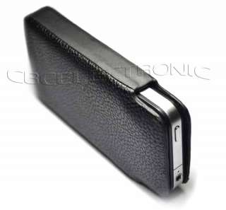New Black lizard PU Leather hard case Pouch Holsterfor iPhone 4G 4S 