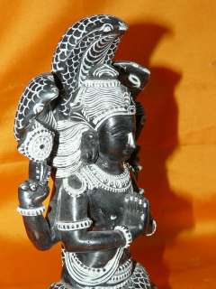 Patanjali the Founder of Yoga System Hand carved Black Stone Sculpture 