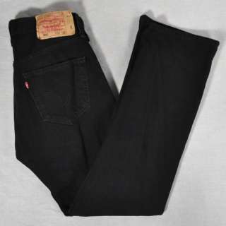 LEVIS 501 Mens Original Fit Straight Leg Jeans 32x32 Black $64 