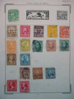 1930s UNITED STATES President STAMPS Some Uruguay Page Old Collection 
