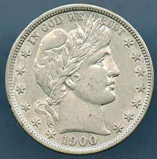 1900 Barber Half Dollar   Very Choice AU (0362)  