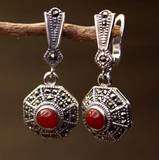   material 925 silver carnelian marcasite size total length 1 1