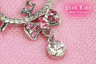 L16 Hello Kitty Crystal Bow Pendant Charm Necklace (&Gift Box)  