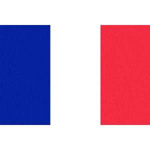  France Flag 6 inch x 4 inch Window Cling