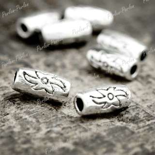 100pcs Tibetan Silver Tube Beads Spacers Finding TS0562  