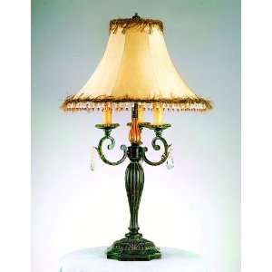 AF Lighting 4387 TL Cognac Moulin Rouge Renaissance 3 Light Table Lamp 