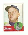 1963 Topps Baseball #439 Don Zimmer EX+