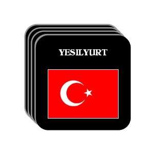  Turkey   YESILYURT Set of 4 Mini Mousepad Coasters 