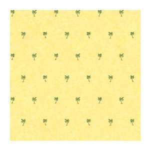   Tree Spot Prepasted Wallpaper, Yellow/Green/Brown