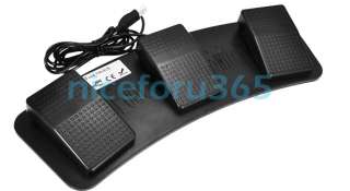   Foot USB Keyboard Action PC Computer Game Switch Pedal HID Black New