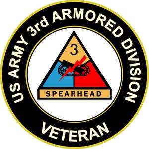 Army 3rd Armored Division Veteran 5.5 Sticker / Decal  