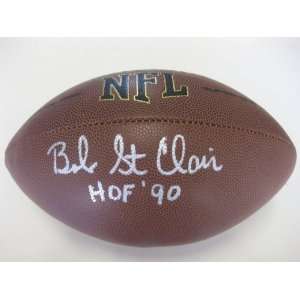 BOB ST CLAIR,SAN FRANCISCO 49ERS,NINERS,HOF,SIGNED,AUTOGRAPHED,NFL 