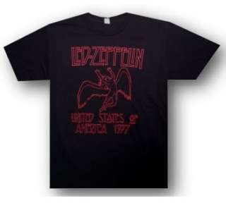 LED ZEPPELIN Swan Song Icarus 1977 USA Tour T SHIRT New  