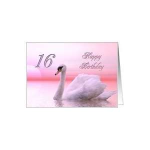  Pink swan card for a 16 year old Card Toys & Games