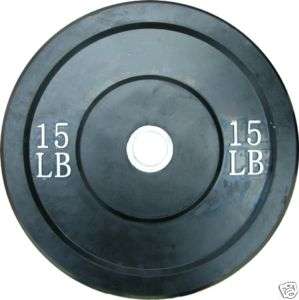 15 lb Olympic Rubber Bumper Plate weight Crossfit  