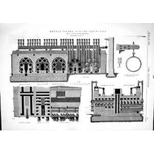  Engineering 1875 Retort Ovens Boston Gasworks Spice 