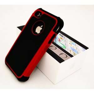  New RED Apple iPhone 4 4S Hard Rubberized Silicone Case 