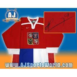 Martin Havlat Signed Jersey   Czech Republic Olympic   Autographed NHL 