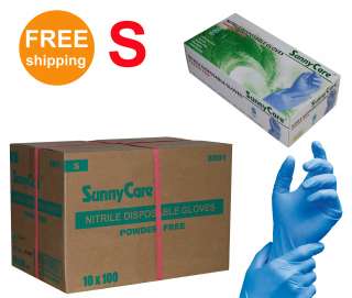 1000/Cs Nitrile Disposable Gloves Powder Free (Latex Free) Size Small 