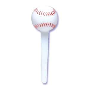  12 ct Baseball Cupcake Picks Toys & Games