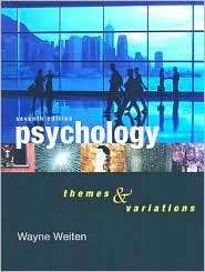   and Variations, (0495097039), Wayne Weiten, Textbooks   
