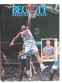 Beckett Basketball Monthly Dec 1991 Derrick Coleman #17  