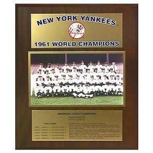  MLB Yankees 1961 World Series Plaque