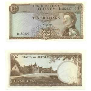  Jersey ND (1963) 10 Shillings, Pick 7a 