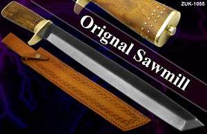 18 CUSTOMMADE ORIGINAL SAWMILL BLADE TANTO KNIFE 1055  