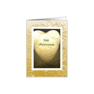  50th Anniversary Invitation    Heart of Gold Card Health 