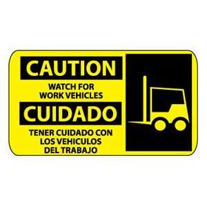   Caution Watch For Work Vehicles  Industrial & Scientific