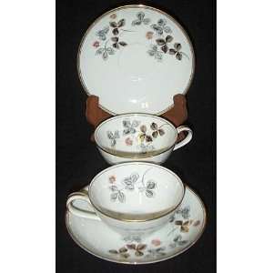  Noritake Cup and Saucer 5553 Vintage 2 Silver Gold Pink 