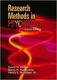   Psychology, (0534609767), David G. Elmes, Textbooks   