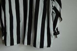 INTERNATIONAL MALE Mens Long Sleeve Striped Hidden Placket Shirt L 
