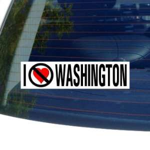  I Hate Anti WASHINGTON   Window Bumper Sticker Automotive
