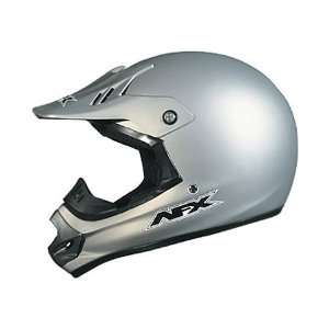   Lightweight Solid Full Face Helmet XXXX Large  Silver Automotive