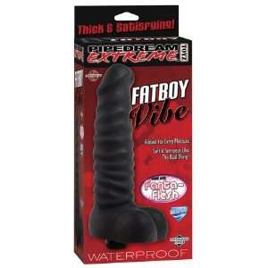 Bundle Fat Boy Vibe Black and 2 pack of Pink Silicone Lubricant 3.3 oz