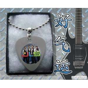   JLS Metal Guitar Pick Necklace Boxed Music Festival Wear Electronics