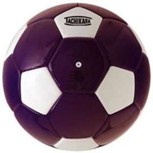  Man Made Leather Recreational Soccer Balls PURPLE/WHITE 5 