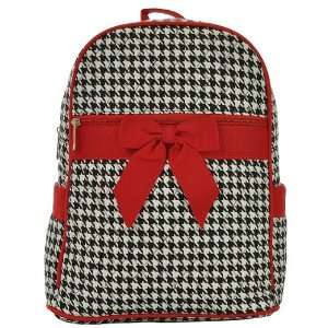  Quilted Houndstooth Pattern Zippered Backpack Baby