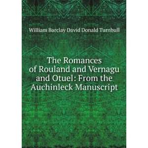  Auchinleck Manuscript William Barclay David Donald Turnbull Books