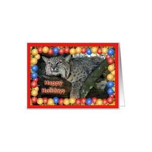  Bobcat Christmas Greeting Card Card Health & Personal 