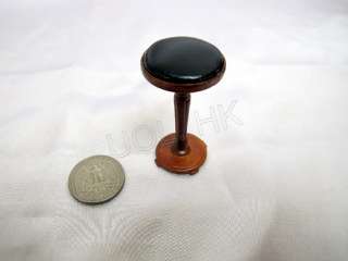Miniature Walnut bar stool for 1/12 doll house  
