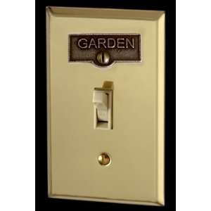  Garden, Switchplates Antique Solid Brass, Rectangular ID 