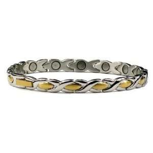  Inverse XOXO   Stainless Steel Magnetic Therapy Bracelet 