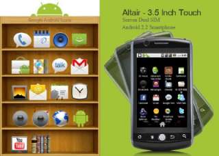 Altair Novus   3.5 Touch Screen Android 2.2 Phone  