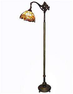   Stained Glass Tiffany Style Floor Lamp $ 1480 W 10 Tall 59 NEW