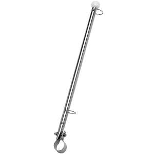 15 Inch Stainless Steel Rail Mount Flag Staff for Boats 719249770017 