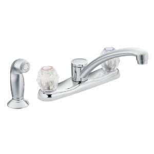 Moen 7910 Chateau Two Handle Low Arc Kitchen Faucet with 